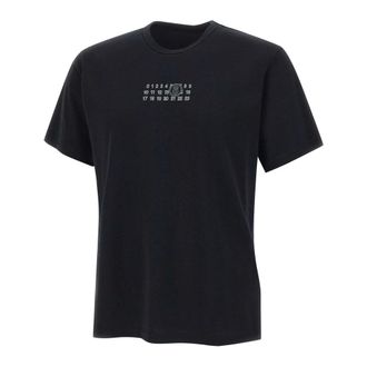 Maison Margiela T-Shirts, male, Black, M, Numeric Signature T-Shirt