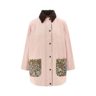 Valentino Denim peacoat wih floral pockets Woman 40