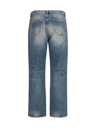 Maison Margiela Ripped Straight-Leg Jeans - Blue