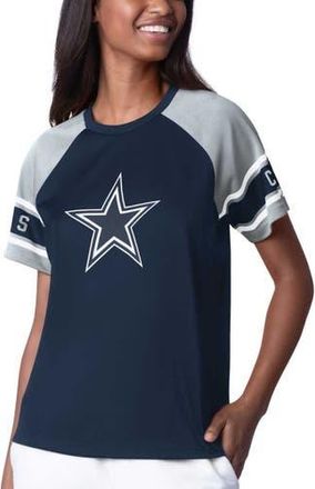 Starter Womens Starter Navy Dallas Cowboys 1st Rounder Color Block Raglan Top at Nordstrom, Size Xx-Large