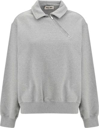 Miu Miu Mujer, Sudaderas, Gris, Talla: S