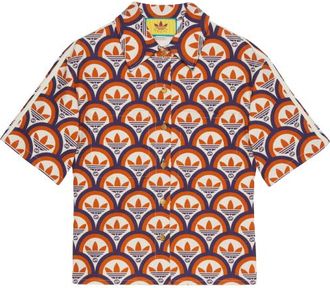 Gucci X Adidas Interlocking G and Trefoil Shirt Size S
