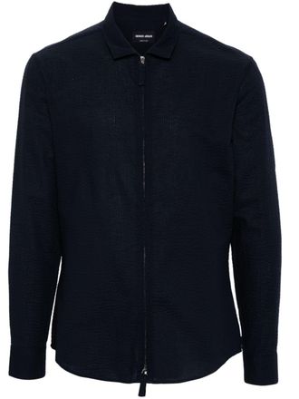 Giorgio Armani Camicia con zip - Blu