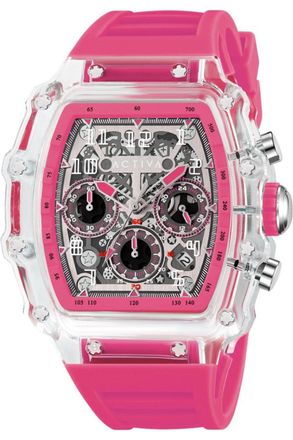 Invicta Activa x Invicta ESSENTIALS ACW2305-008 Heren Horloge - Quartz Uurwerk - Plastic met grijze Wijzerplaat - 44mm