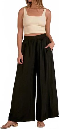 Elan The Inkwell Palazzo Pants In Black