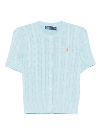 Polo Ralph Lauren Cardigan con ricamo - Blu