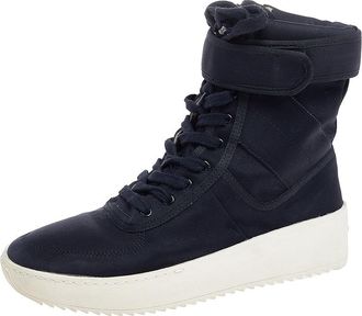 Fear of God Black Neoprene Military High Top Sneakers