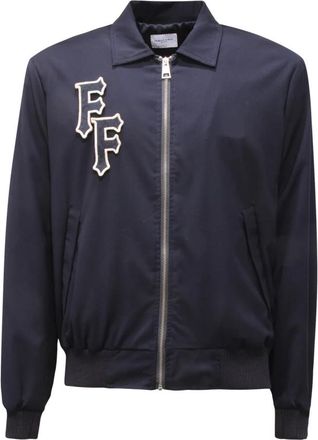 Family Fir$t Milano Jacket Patch Classic - Heren - Bomber jackets - Blauw - M - Jassen