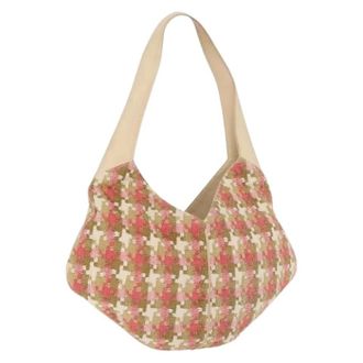 Loewe Pre-owned Shoulder Bags, female, Multicolor, Size: ONE SIZE Pre-owned Cotton Shoulder Bag