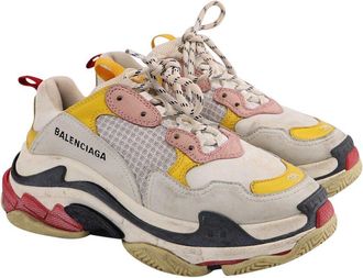 Balenciaga Mens Leather Triple S Sneaker (Authentic Pre-Loved)