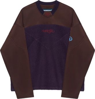 Namesake textured panelled sweatshirt - unisex - Cotton - S - Brown