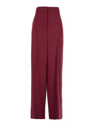 Stella McCartney Red Relaxed Flat Front Pants