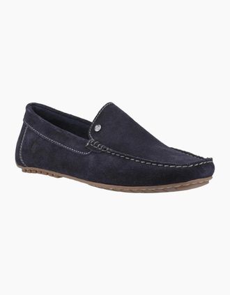 Hush Puppies Mens Ralph Mens Suede Shoes - Navy - Size: 10