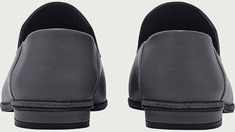 Ferragamo Logo-Plaque Leather Loafer - Black