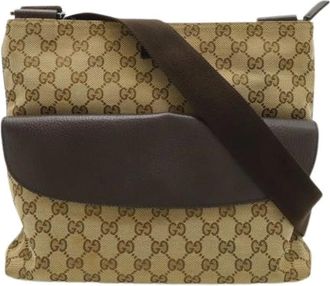 Gucci Borsa a spalla Pre-owned in tela - - Pre-owned - Donna - Beige - ONE SIZE