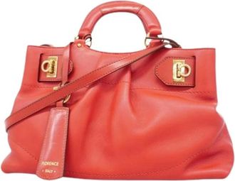 Ferragamo Pre-owned Handbags, female, Red, Size: ONE SIZE Pre-owned Handbag