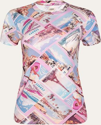 L'agence Ressi Short-Sleeve Postcard Tee