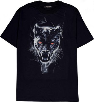 Roberto Cavalli Panther Print T-Shirt, Size X-Large