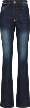 Philipp Plein Denim Trousers Flare Fit Iconic Plein