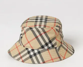 Burberry Cappello bucket in poliestere con motivo Vintage Check