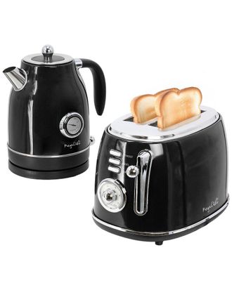 MegaChef 1.8Qt Electric Tea Kettle & 2-Slice Toaster Combo