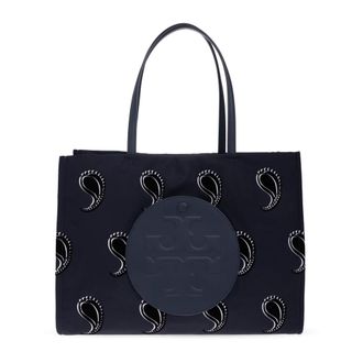 Tory Burch Tory Burch, Tote Bags, female, Blue, Size: ONE SIZE Small Ella Printed Tote