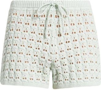 BP. Open Stitch Beach Shorts in Green Cloud at Nordstrom, Size Xx-Small