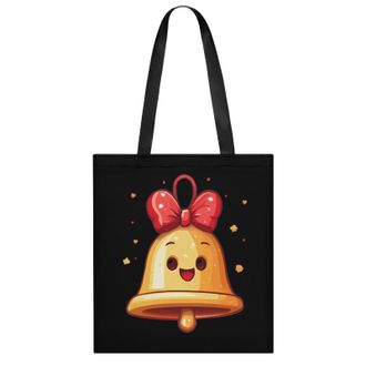 Generic Cute Bell For Christmas Womens Tote Casual Shopping Bag Lightweight Shoulder Bags Hobos Handbag for Work Travel Daily 35x40cm