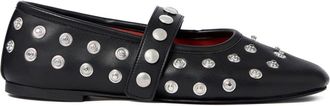 Stella McCartney stud-embellished ballerinas - women - Other fibres - 36.5 - Black