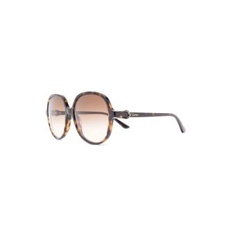Cartier Sunglasses, female, Brown, Size: 57 MM Ct0350S 002 Sunglasses