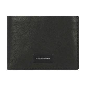 Piquadro Rfid Black Wallet Horizontal Soft Leather