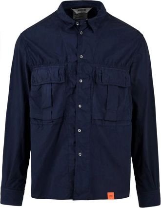 Aspesi Ce 90 G329 85096 Shirt - Heren - Casual Overhemden - Blauw - L - Overhemden