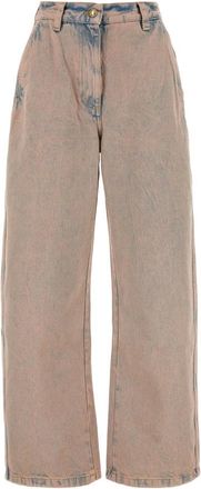 Palm Angels Dames, Jeans, Roze, Maat: W25 Katoen