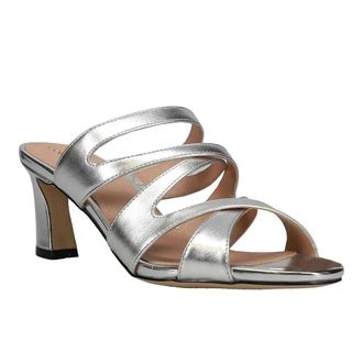 Cole Haan Alyse W26935 Sandals Womens Silver Metallic Leather ZOGG3156