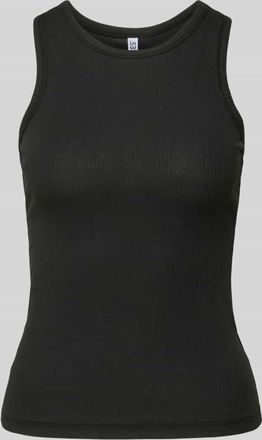 Pieces Slim Fit Tank Top aus Baumwoll-Mix Modell RUKA BOXER in Black, Gr&ouml;&szlig;e XS