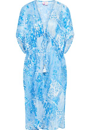 Izia Kimono Dames blauw wit