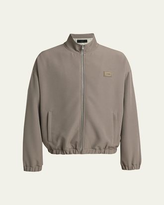 Amiri Mens Logo Patch Full-Zip Blouson