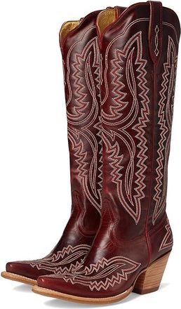 Ariat Casanova Western Boots Womens Boots Red Alert : 5.5 B - Medium, Leather