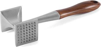 OEM Martillo Para Carne - Martillo Para Filetes Con Mango De Madera Y Aleaci&oacute;n De Zinc Apta Para Alimentos - Martillo Para Carne 2 En 1 - 26 Cm