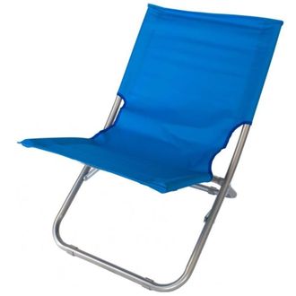 Trade Shop Trade Shop - Spiaggina In Tessuto Oxford Blu Pieghevole Sedia Per Mare Campeggio Portatile 281050