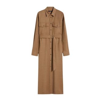 Max Mara Dames, Mantels, Bruin, Maat: 2XS Wol