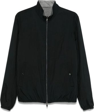 Herno Reversible Jacket - Heren - Zomerjassen - Blauw - L - Polyester - Jassen
