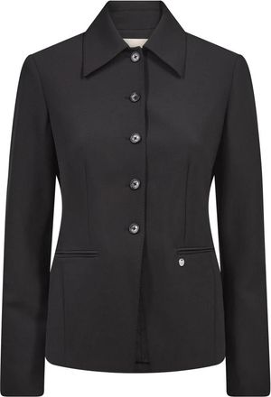 Mos Mosh Blazer - Dames - Blazers - Zwart - M - Leer - Jassen