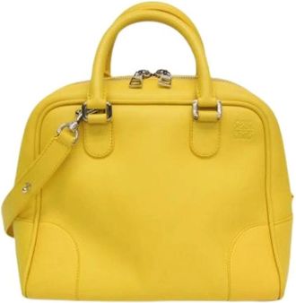Loewe Pre-owned Amazona 75 Borsa a mano media - - Pre-owned - Donna - Giallo - ONE SIZE