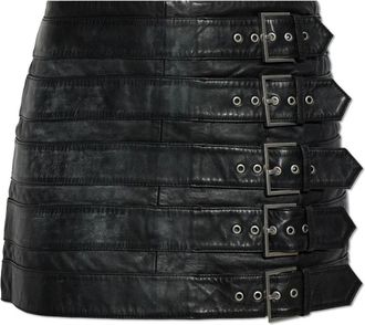AllSaints Gonna in Pelle Betty - - Skirts - Donna - Nero - XS