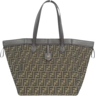 Fendi Pre-owned Vintage Tote Shoulder Bag - Dames - Vintage Shopper - Bruin - ONE Size - Leer - Vintage
