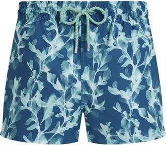 Vilebrequin Short Stretch Zwemshorts X-Ray Zeewier - Heren - Strandmode - Blauw - L - Polyester - Badmode