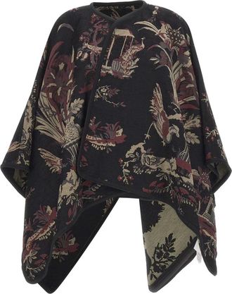 Etro Jassen, Dames, Veelkleurig, ONE Size, Katoen, Cape