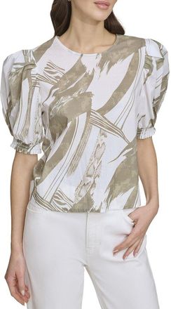 DKNY Dkny Printed Voile Top