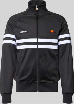 Ellesse Sweatjacke aus Baumwoll-Mix Modell RIMINI in Black, Gr&ouml;&szlig;e XL